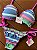 Top Biquini Cortininha Princess Rosa - Imagem 1