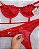 Conjunto Lingerie Desejo Sensual Meia Taça Vermelho - Imagem 6