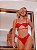 Conjunto Lingerie em Renda Desejo Sensual Meia Taça com Aro Vermelho - Imagem 1