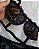 Conjunto Lingerie Desejo Sensual Meia Taça Preto - Imagem 4