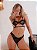 Conjunto Lingerie em Renda Desejo Sensual Meia Taça com Aro Preto - Imagem 1