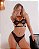 Conjunto Lingerie Desejo Sensual Meia Taça Preto - Imagem 1