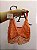 Conjunto Lingerie Amora em renda laranja - Imagem 3