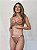 Conjunto Lingerie Cappuccino em Renda Sexy Transparente Sensual sem Bojo com Aro Calcinha Fio Duplo Bege - Imagem 5