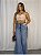 Conjunto Lingerie Latte Base Cropped em Renda Sensual sem Bojo com Aro Alças Removiveis Calcinha Fio Regulgem Sexy - Imagem 6