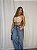 Conjunto Lingerie Latte Base Cropped em Renda Sensual sem Bojo com Aro Alças Removiveis Calcinha Fio Regulgem Sexy - Imagem 4