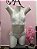 Conjunto Lingerie Fantasia Sensual Renda Branca Romance - Imagem 1