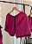 Pijama de verão Canelado Roxo de Alcinha - Imagem 4