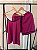 Pijama de verão Canelado Roxo de Alcinha - Imagem 3