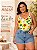 Maiô Body Plus Size Girassol Sem Bojo Alça Tendência - Imagem 5