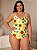 Maiô Body Plus Size Girassol Sem Bojo Alça Tendência - Imagem 1