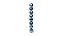 Jogo com 8 bolas de 8cms cor Azul - Imagem 1
