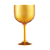 Taça Gin 600ml  Metalizado Dourado - Imagem 1