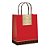 Sacola em Papel Gourmet vermelho G 32X26,5X13 Cromus - Imagem 1