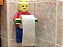 Suporte para papel higienico com bonequinho Lego - Imagem 1