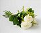 Micro Buquê com 3 Rosas Brancas - Imagem 1