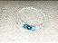 Pulseira apatita azul + cristal - comunicação e luz - Imagem 4
