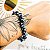 Pulseira Obsidiana Floco de Neve  Extra - Atrai Clientes - Imagem 1