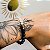Pulseira Ying yang com buda - obsidiana negra + olho de gato - Imagem 1