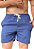 Short Liso Linho Misto Azul Jeans Adoro Bazar Poatan - Imagem 3