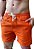 Short Liso Linho Misto Laranja Adoro Bazar Harry - Imagem 1