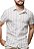 Camisa Algodao Listrada Cinza Claro Kimbly - Imagem 2
