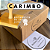 Carimbo personalizado em base de madeira 10x10cm com cabo - Imagem 2