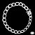 Pulseira Grumet Elo Longo Fecho Gaveta Prata 925 - 8mm - Imagem 1