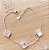 Pulseira Van Cleef Cravejada Branca Prata 925 - 19cm - Imagem 1