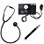 Kit Black Total com Estetoscópio BIC e Aparelho de pressão Premium - Imagem 1