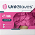 Luva Látex Rosa Pink Unigloves Premium Com Pó (CX com 100 UN) - Imagem 3