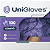 Luva Látex Roxo Lilás Purple Unigloves Premium Com Pó (CX com 100 UN) - Imagem 3