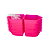 Kit com 10 Caixas para Aparelho Ortodôntico Rosa Pink com Glitter - Lysanda - Imagem 1