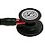 Estetoscópio Littmann Cardiology IV Black & Vermelho Smoke 6200 -3M - Imagem 3