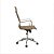 Cadeira Sevilha Alta com Braço Fixo Cromado Ajuste Relax RDZ Nylon - CE Marrom - Imagem 3