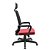 Cadeira Adrix Preta C/Apoio de Cabeça Mec. RelaxSysten Base Standard RDZ PU Tela Preta - Imagem 2