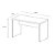 Mesa Retangular Start Tampo 40mm Pés Painel 25mm 150x60x73,5cm - Imagem 2