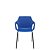 Cadeira Vésper Dialogo Fixa 4 Pés com Pintura Preta Concha em Termoplástico - Imagem 5