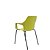 Cadeira Vésper Dialogo Fixa 4 Pés com Pintura Preta Concha em Termoplástico - Imagem 3