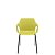 Cadeira Vésper Dialogo Fixa 4 Pés com Pintura Preta Concha em Termoplástico - Imagem 1