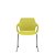 Cadeira Vésper Dialogo Fixa Trapezoidal com Pintura Cromada Concha em Termoplástico - Imagem 8
