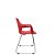 Cadeira Vésper Dialogo Fixa Trapezoidal com Pintura Cromada Concha em Termoplástico - Imagem 2