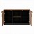 Armário Baixo Credenza Start Tampo 40mm 120x45x73,5cm - Nogal / Preto - Imagem 2