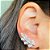 Brinco Ear Cuff Folhas Cravejadas com Zircônias Prata 925 - Imagem 2