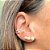 Brinco Mini Ear Cuff Pérolas Prata 925 - Imagem 1