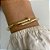 Pulseira Bracelete Prego Semijoia Banho de Ouro 18K - Imagem 2