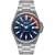 Relógio Masculino Orient Solartech Prata Fundo Azul MBSS1520 D1SX 42mm - Imagem 1
