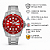 Relógio Orient Masculino Automático Submariner Aço Mostrador Vermelho NH3SS009 W1SX Original - Imagem 2