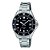 Relógio Casio Masculino Mini Duro Aço Prata Fundo Preto MDV-10D-1A1 Original - Imagem 3