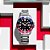 Casio MDV-107 Relógio Masculino Aço Diver 200m Azul/Vermelho Pepsi - Imagem 6